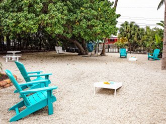 large lot, swings, table, corn hole game, or just relax with a chilled beverage
