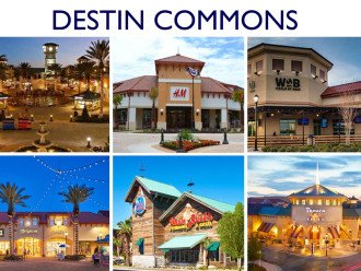 Don't feel like the beach every day? Enjoy some of the best shopping in the area at Destin Commons.