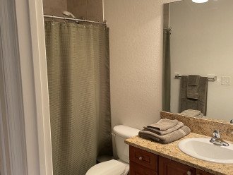 Second bathroom with bathtub