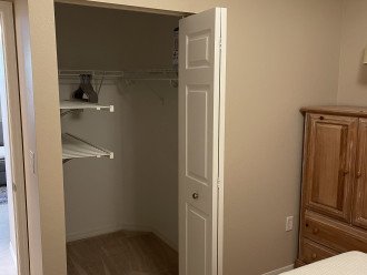 walk-in closet in second bedroom