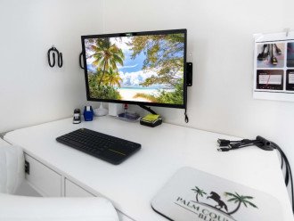 Swivel Monitor With Keyboard & Touch Mouse Pad - Easy Laptop Conversion