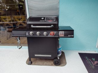 Large BBQ Grill - Propane & Utensils Provided