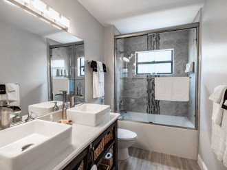Cabana Bathroom With Double Sink Vantity