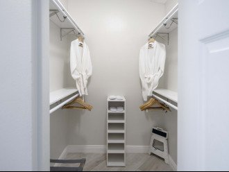 Master Bedroom Walk-In Closet W/ Complimentary Robes & Slippers