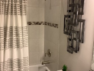 Tub and ceramic shower