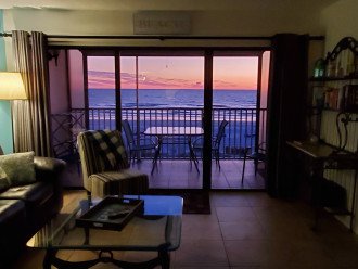 SUNSET VIEW FROM INSIDE THE CONDO