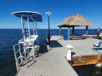 Dock Cleaning station and Tiki Hut