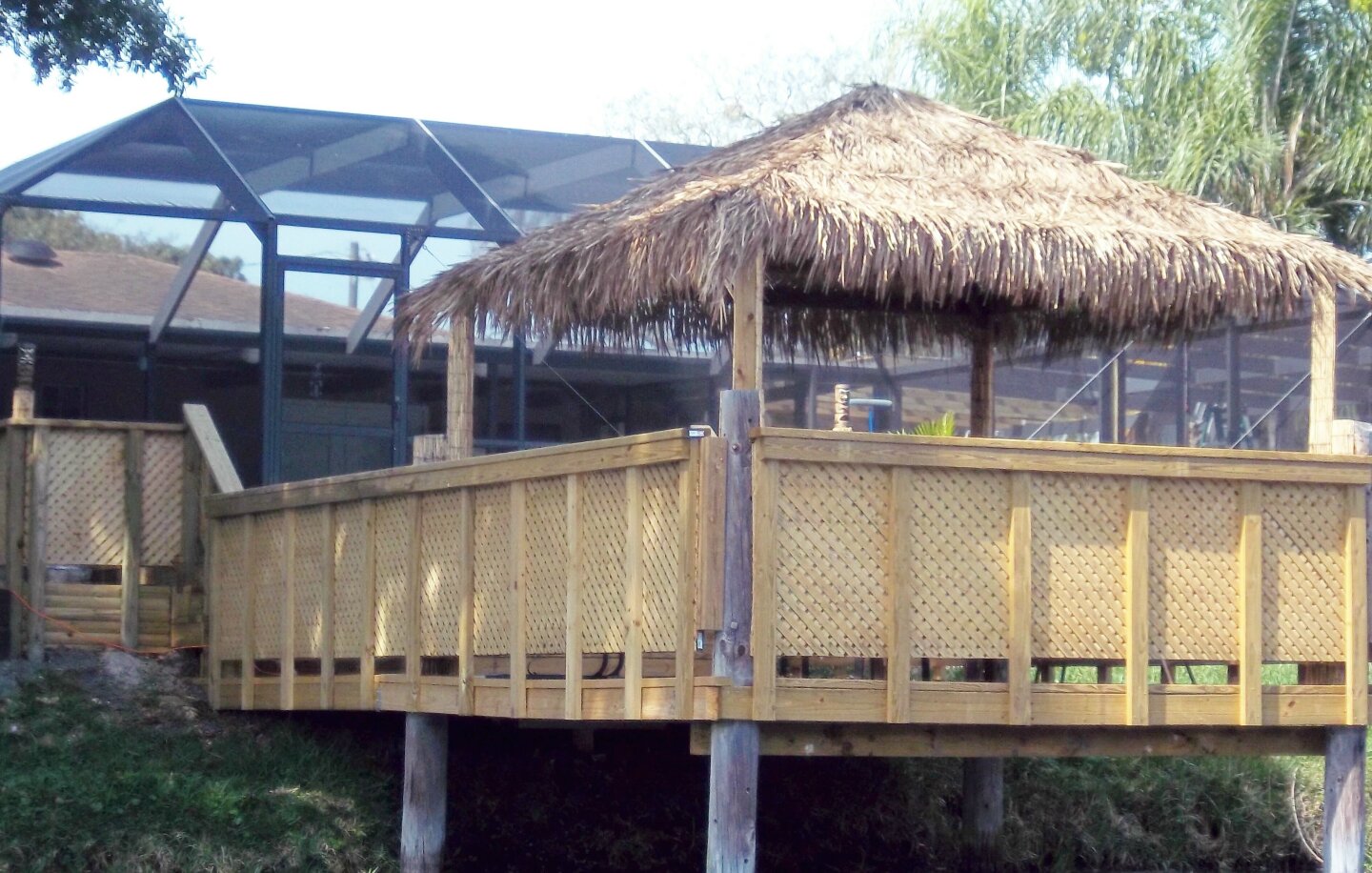 Tiki Hut on the water