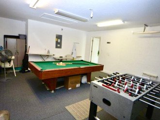 Pool table and table football