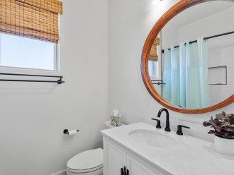 Second bathroom with tub/shower combination