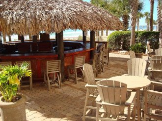 Calypso's full service Tiki Bar is located between the two pools