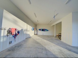 Huge garage space with 2 sea kayaks for your use and life jackets