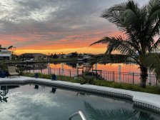 Canal front pool home available spring 2024 Utilities Included See the sunset!