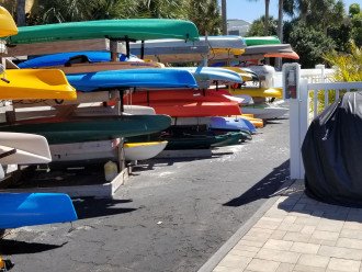 Kayak storage area