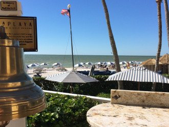 Dinner Bell at LaPlaya on the beach just a few steps from the condo