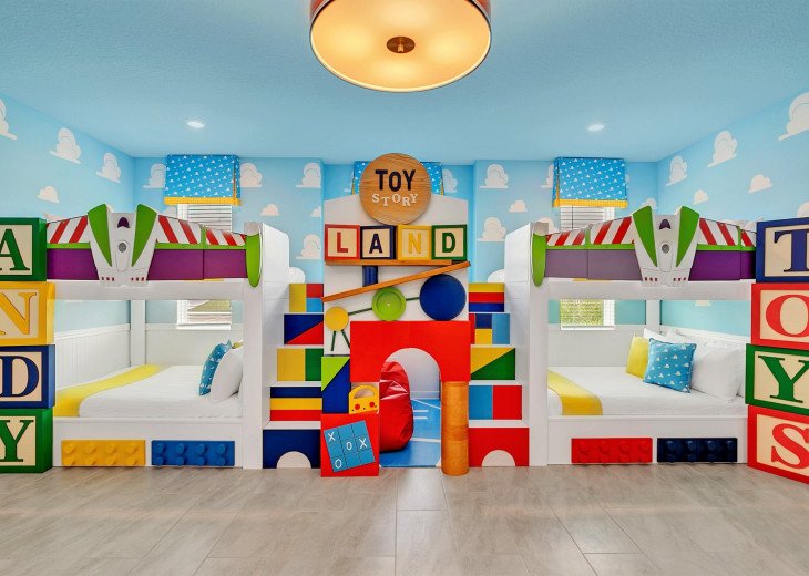 Amazing Toy Story Room in Designer 9BR Pool House. Storey Book Vacation #1