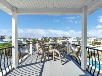 Stunning Views From the Upper Crows Nest Deck of Crystal Beach and The Gulf!