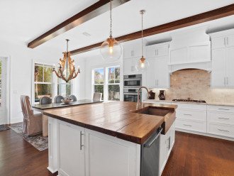 This Elegant Gourmet Kitchen Has all the Comforts of Home!