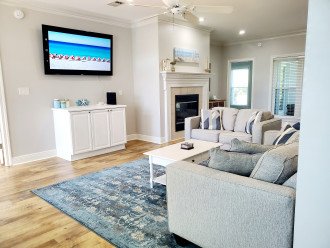 Living Room with 65" Smart TV
