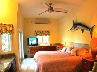 "Fish Room" with king size bed.