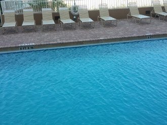 One of two oceanfront pools