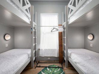 Bedroom 5 features 2x bunk beds.