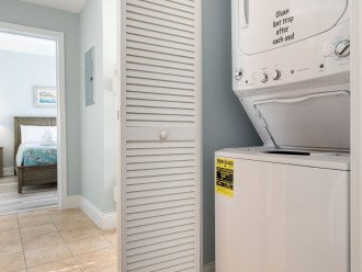 Stackable Washer n Dryer inside the unit for your use.