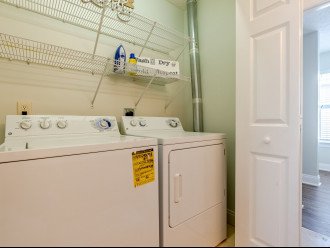 Laundry room in upstairs hall bath