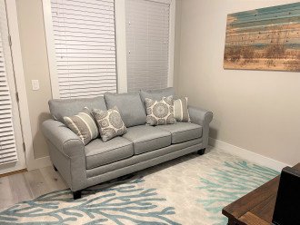 Sofa Sleeper in Game Room Area for additional sleeping space.