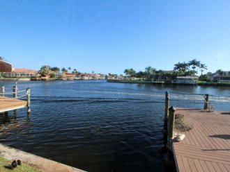 view from pool area inter sectional wide Gulf access canals
