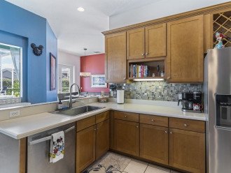 Kitchen - Side by side fridge/freezer, dishwasher, Keurig coffee maker, kettle