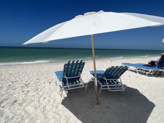 Bonita Bay Private Beach Park - complimentary umbrellas, chairs, & restrooms
