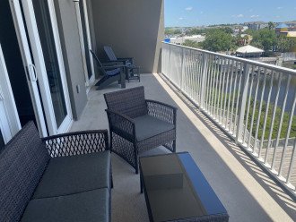 Plenty of room to relax on this huge balcony