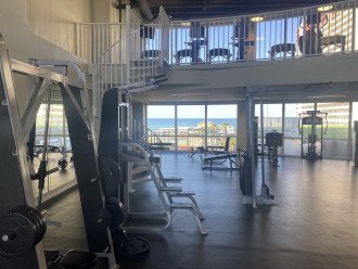The fitness center is located 5 steps away from our condo.