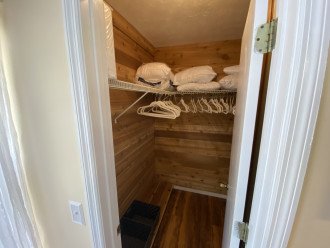 Master bedroom cedar closet