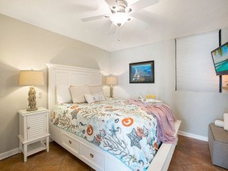 Master Bedroom offers a Queen bed w/ attached bath.