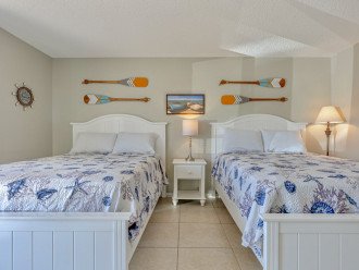 Bedroom 2 offers 2 Queen Beds