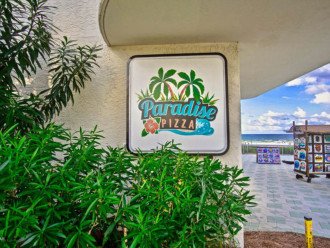 Paradise Pizza at the lagoon side pool
