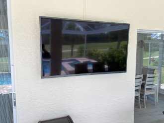 New outdoor 55" smart television you can watch from pool or hot tub