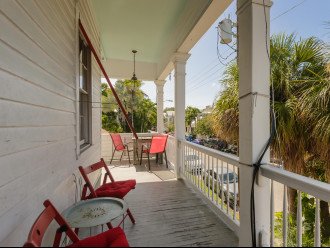 Front porch overlooking the Historic Key West Seaport