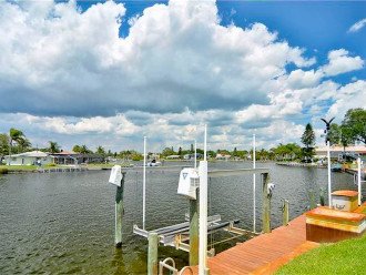 VIEW OVER DOCK AND BOAT LIFT