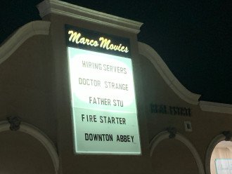 Movie theater located at Marco Walk just 3 blocks from house