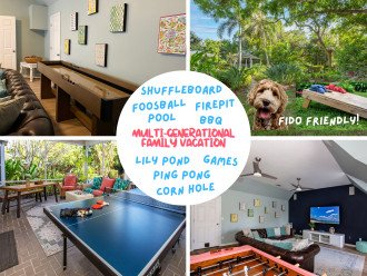Many fun activities for the family at the property