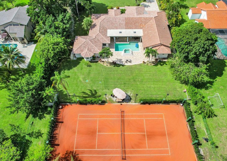 Estate, European Red Clay Tennis Court, Pool, & In-Home Theatre #1