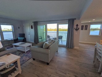 Living Area with Intercoastal Views at Dolphin's Lookout