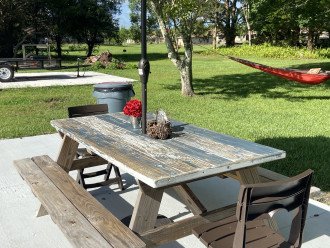 Table received a makeover perfect for the country