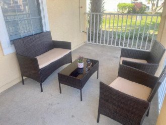 outside patio table set