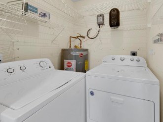 Free washer and dryer inside home