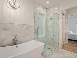 Complete with Soaking Tub and Glass Doors Shower