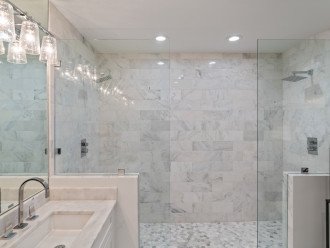 Expansive Walk-In Shower in Master Bathroom